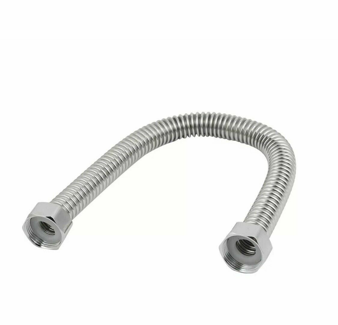 Apollo Corrugated Stainless Steel Water Heater Connector 3/4in X 3/4in X 24in gallery