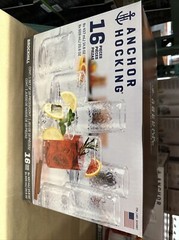 Anchor Hocking Hammered Drinkware Set, 16-piece