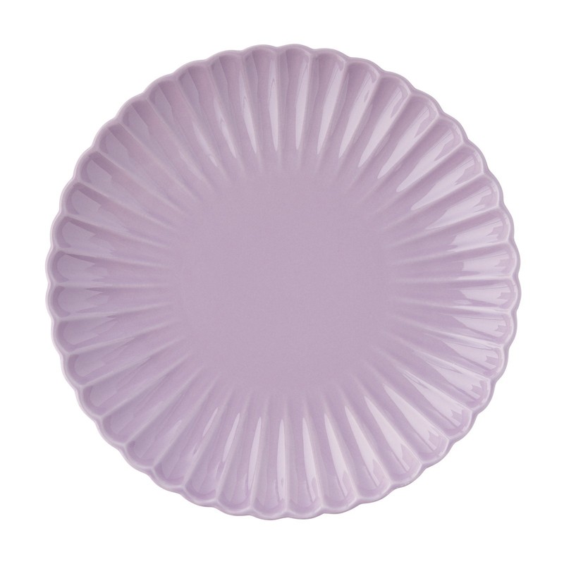 Colette 12-Piece Stoneware Dinnerware Set, Purple gallery