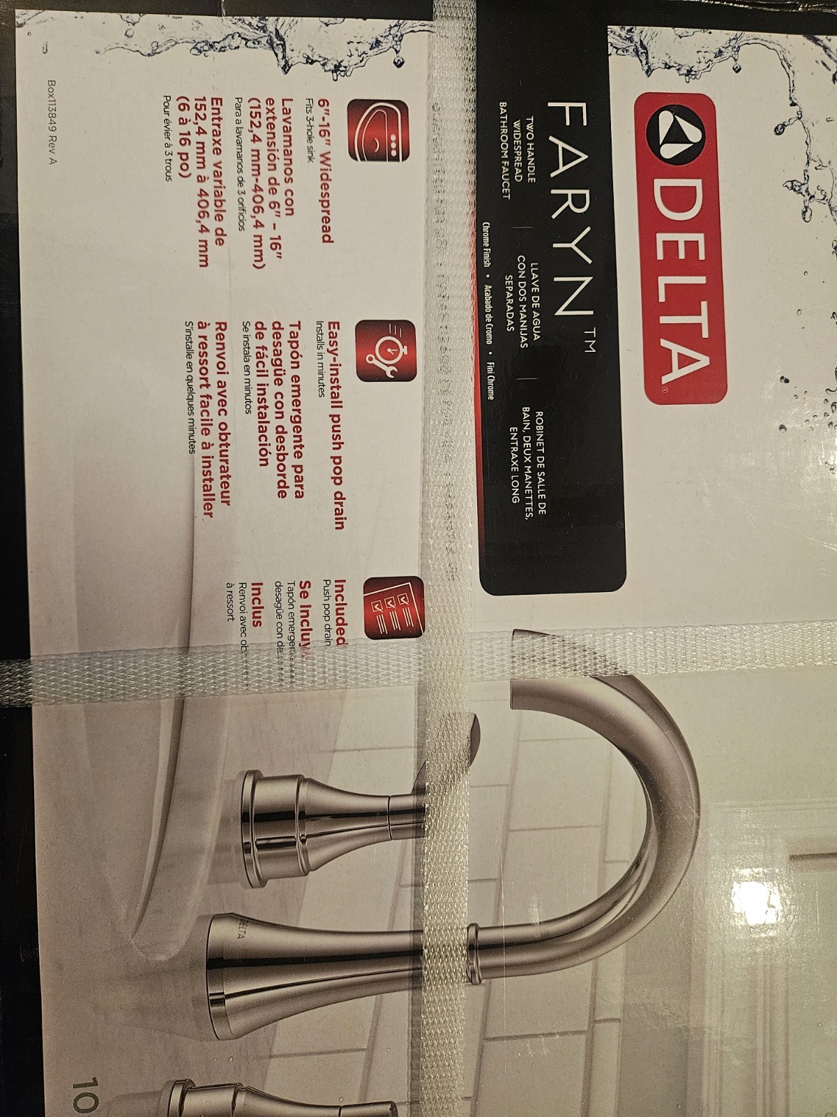 Delta Faryn 8 in. Widespread Double-Handle Bathroom Faucet in Polished Chrome gallery
