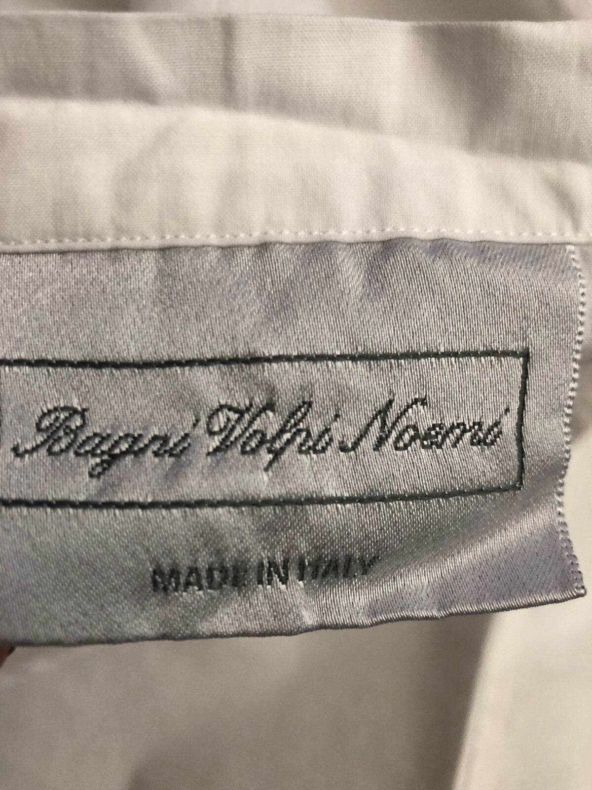 Bagni Volpi Noemi White With Navy Blue Ribbon Stitched Euro Sham Made in Italy gallery