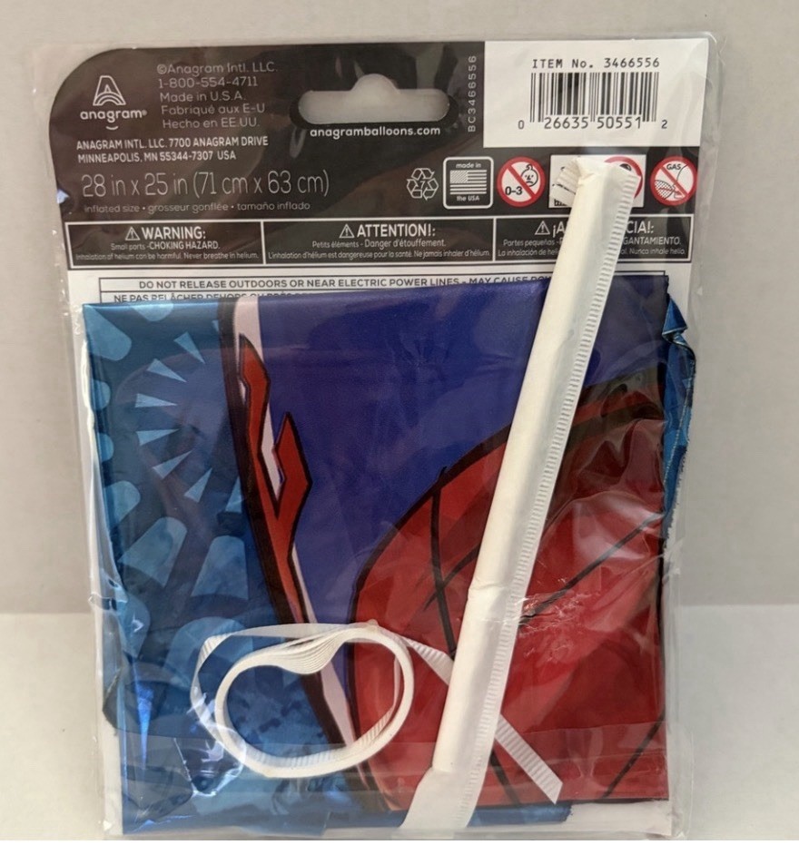 🎈 Spider-Man Foil Balloon 28x25 Inch Anagram Marvel Party Decoration New gallery