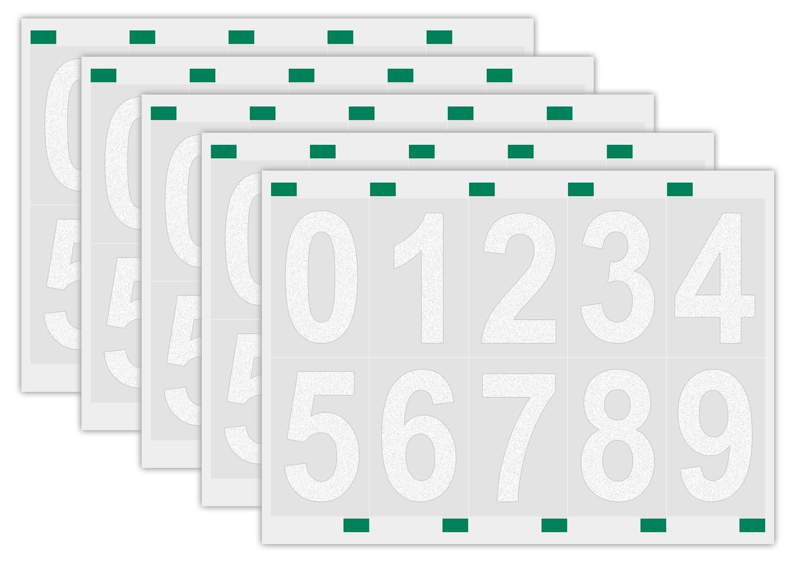 50 PCS 3 Inch Reflective Mailbox Numbers for Outside, 5 Sets Self Adhesive Vi... gallery