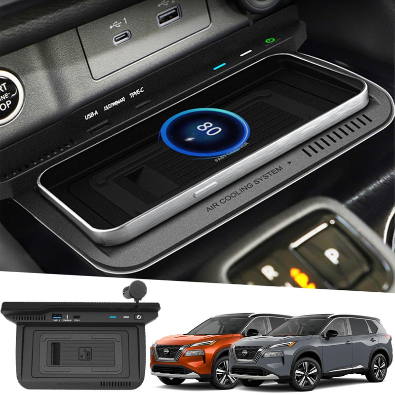 Singkin Upgrades Wireless Car Charger For Nissan Rogue Accessories 2021 2022 gallery