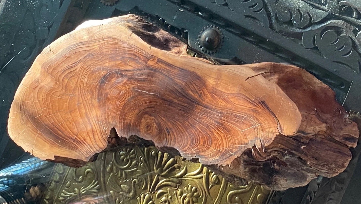 Natural Olive Wood Tray Rustic Slab Display Charcuterie Board 15.5” X 7”, 6”,5 gallery