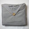 NEW Swift Home Prewashed Yarn-Dyed 100% Cotton Twin/Twin XL Duvet Cover Ash Gray gallery