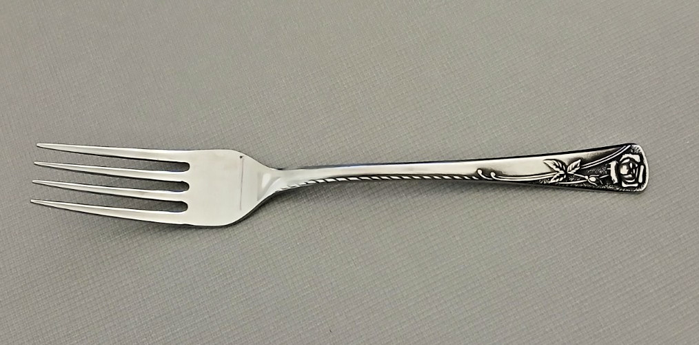 Noritake 18-8 Stainless Japan ROSETTA DINNER FORK 7 1/4" Flatware Silverware gallery