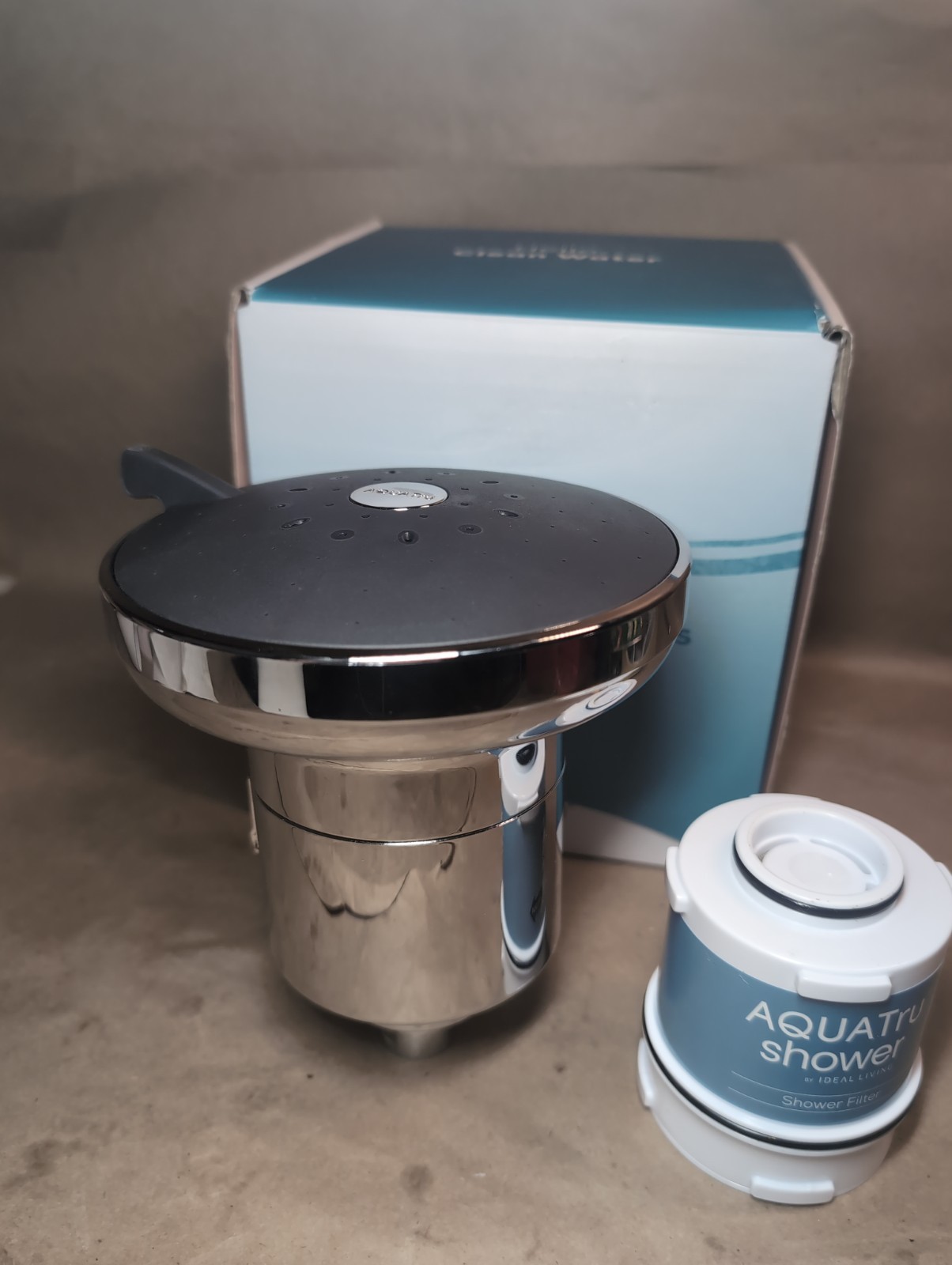 AquaTru Shower Head & Replacement Shower Filter - Polished Chrome gallery