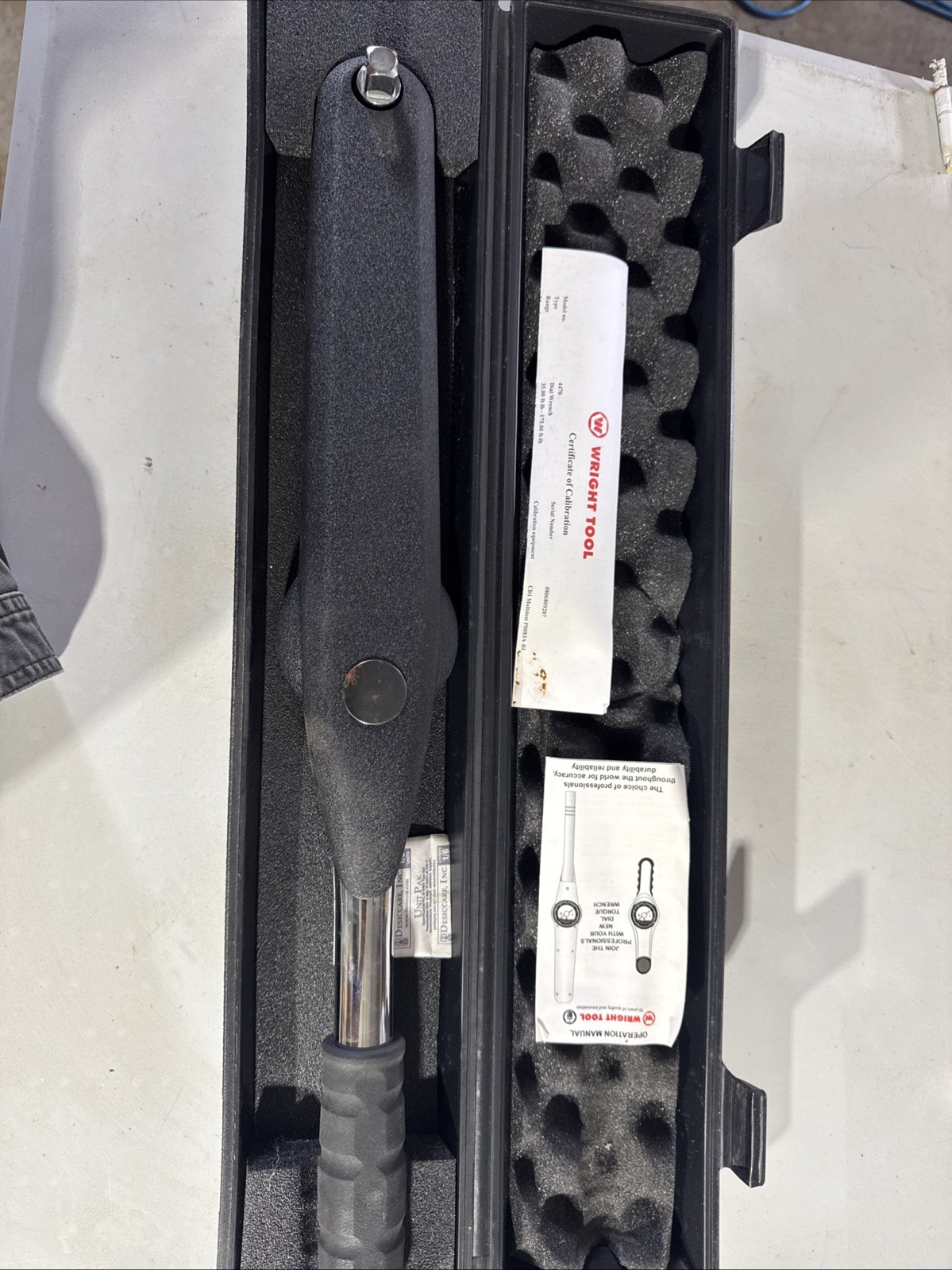 Wright Tool 4470 1/2" Dial Indicator Torque Wrench 0-175 Ft-Lbs gallery