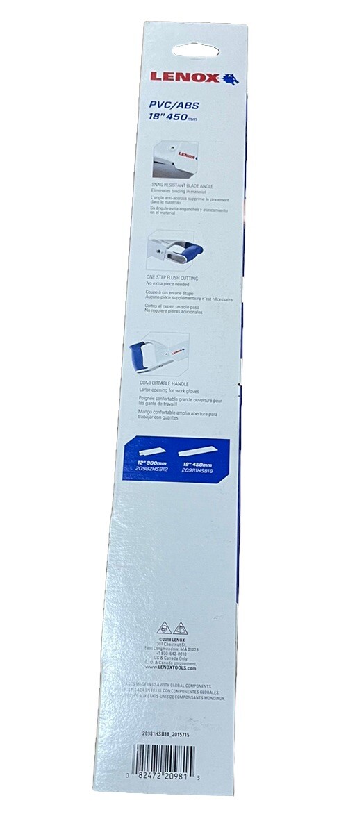 🔥LENOX PVC/ABS Replacement Saw Blade 18" (450mm) ~ 1 Unit🔥 gallery