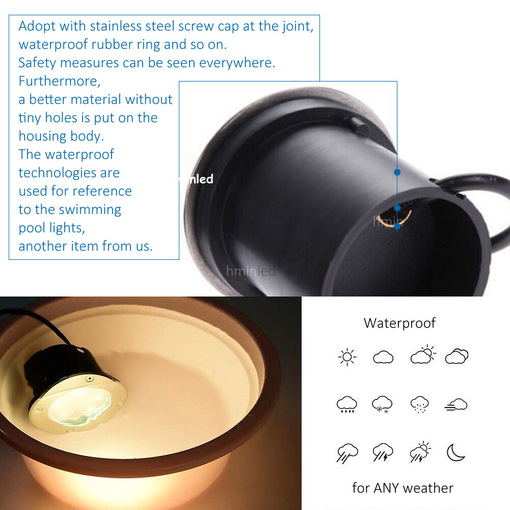 LED Underground Light Garden Path Floor Buried Yard Spot Landscape AC85-265V gallery