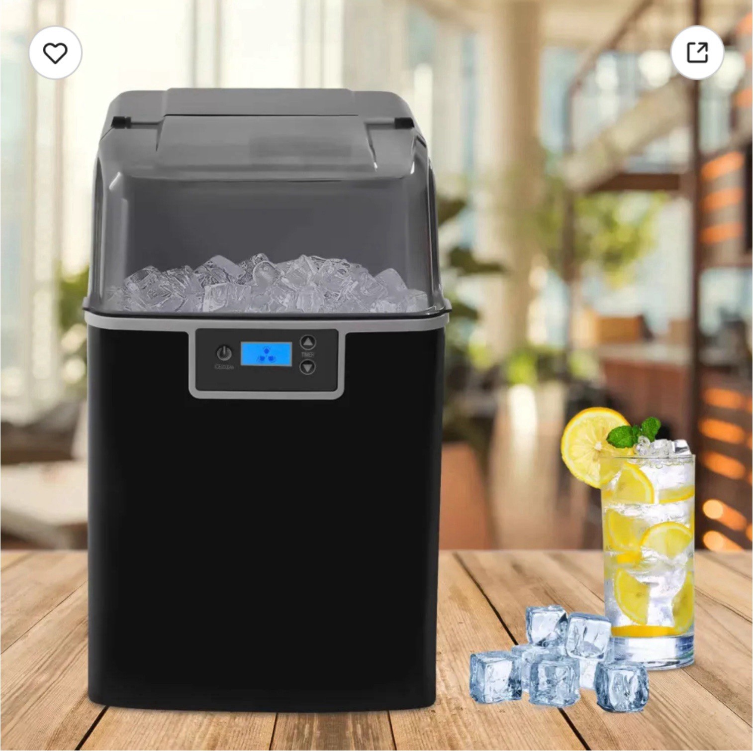 44lbs / 24hr Ice Maker Countertop Chewable Ice Machine Automatic Self-Cleaning gallery