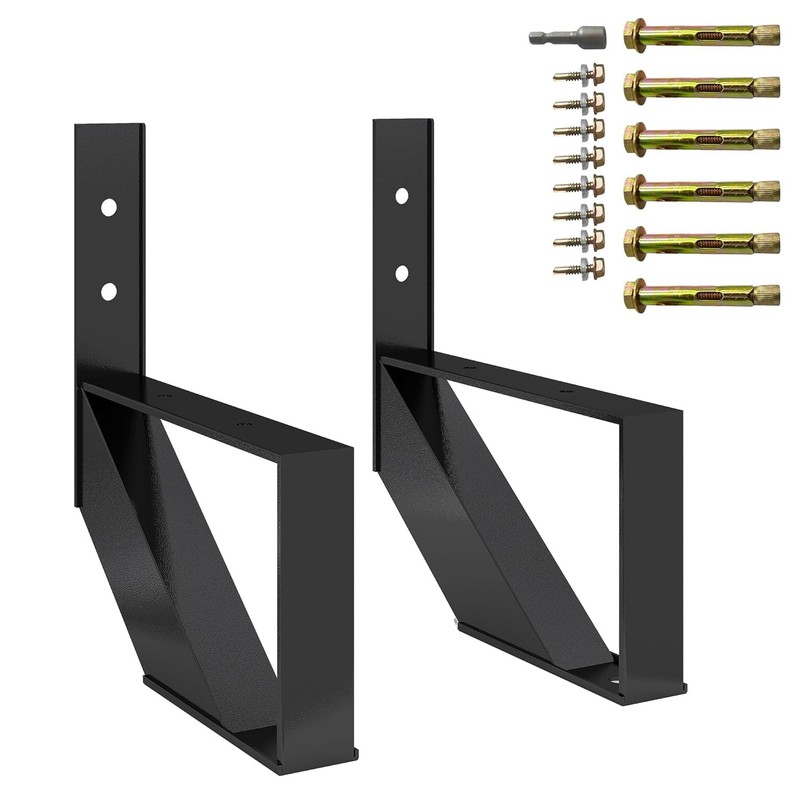2pcs Steel Stair Riser Step Stair Stringer Metal Stair Step Riser for Outdoor gallery