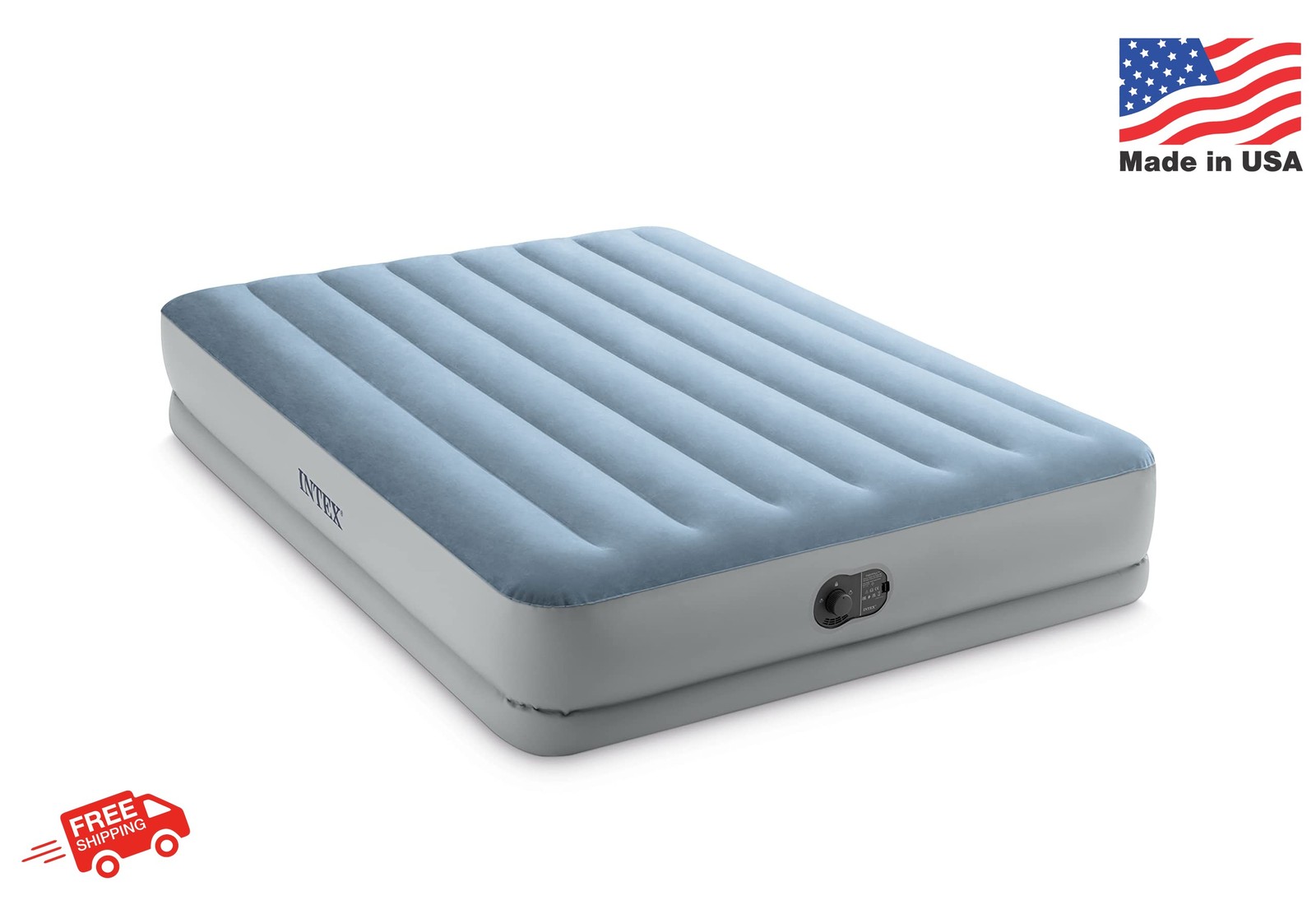 Intex 64159E Dura-Beam Plus Mid-Rise Air Mattress: Fiber-Tech - Queen Size - Bui gallery