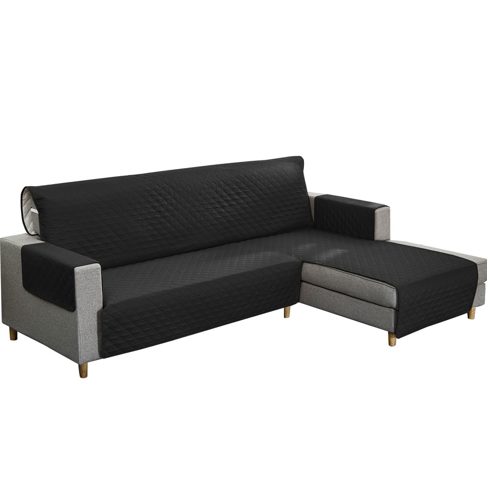 One-Piece L-Shape Sofa Couch Cover Reversible Chaise Lounge Cover Pet Mat 106" L