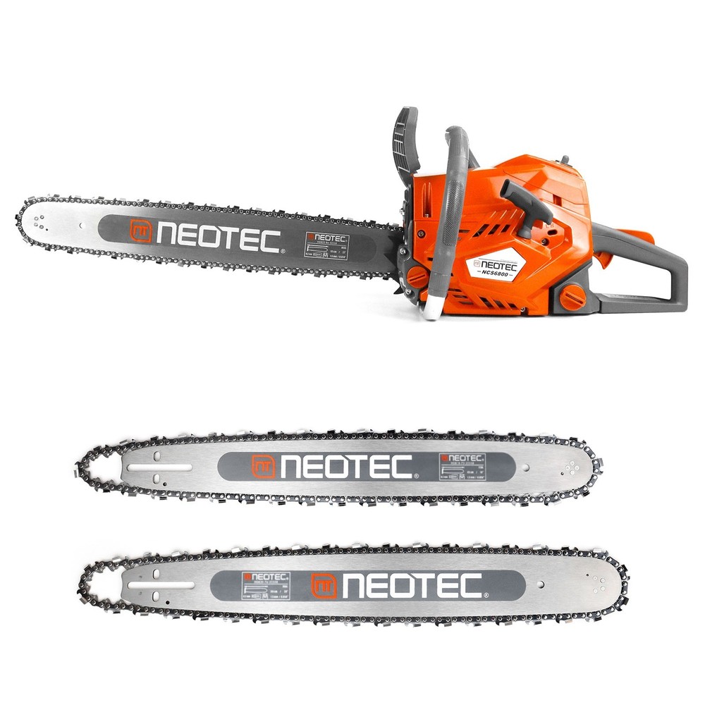 68CC 22'' 24'' Gasoline Chainsaw Powered Wood Cutting Engine Gas Chain Saw 2 Bar