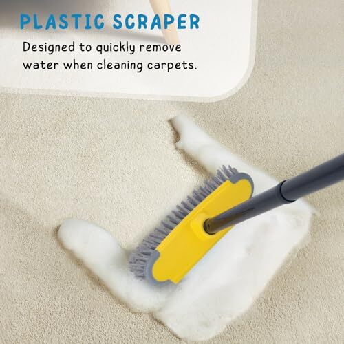 Deck Brush with Long Handle, Scrub Brush for Shower, 50'' Outdoor Floor gallery