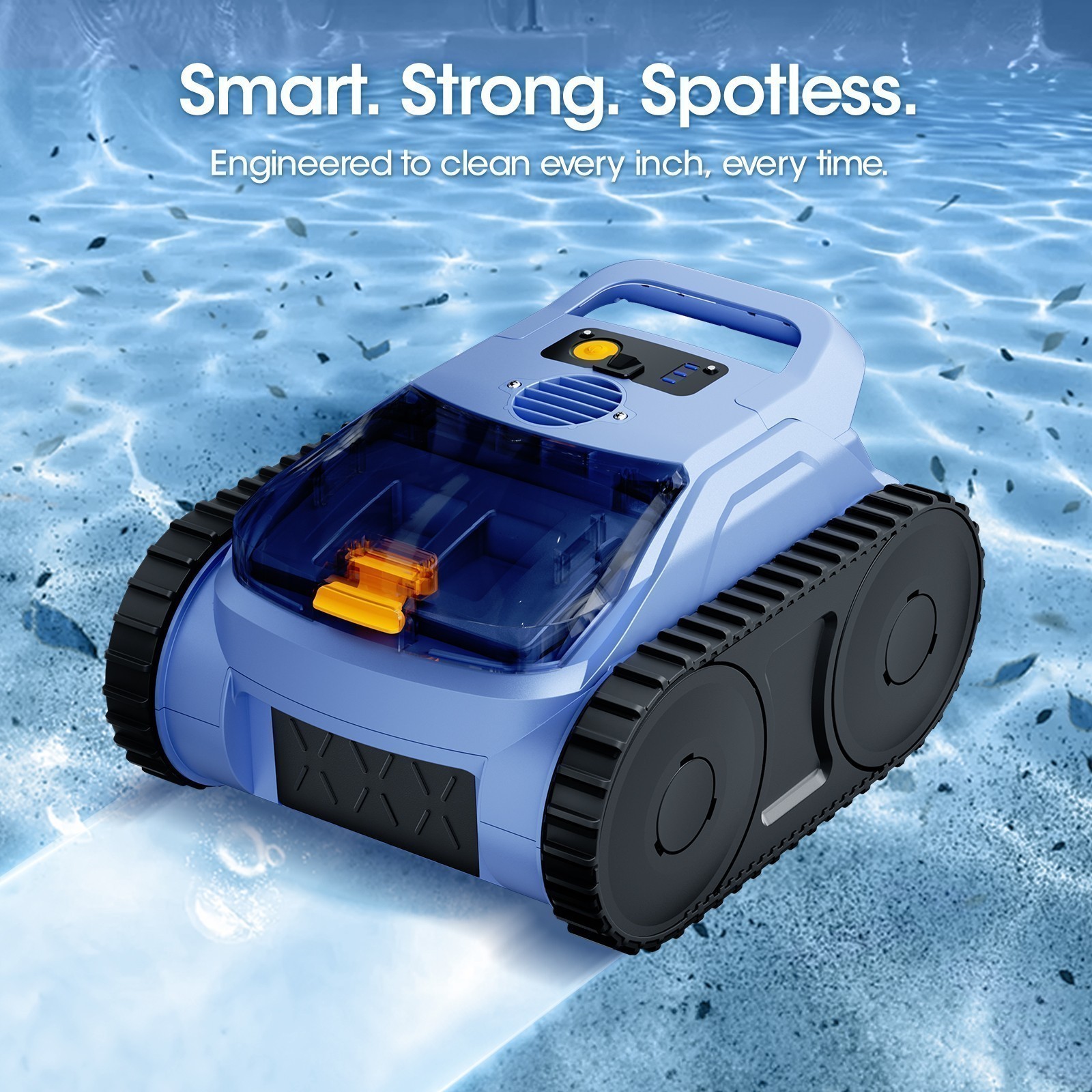 Seauto Cordless Robotic Pool Vacuum Wall Waterline Pool Cleaner Up to 2000 Sq.ft gallery