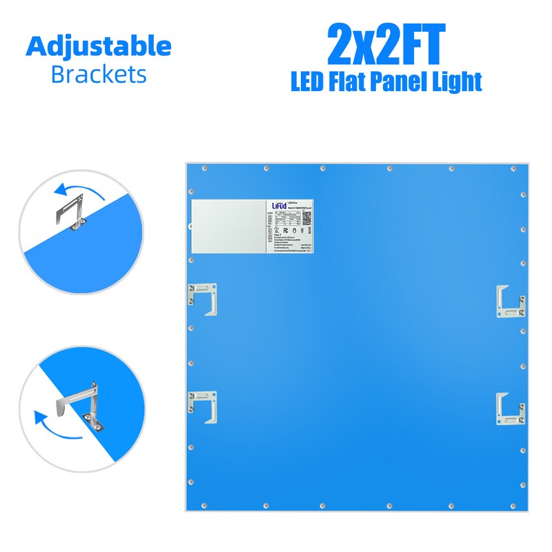 2-20Pcs 2x2 Ft LED Panel Light Drop Ceiling Flat Panel Recessed Troffer Fixture gallery
