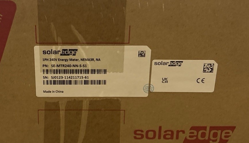 SolarEdge - 1Phase 240V Energy Meter W/ Modbus Nema 3R (SE-MTR240-NN-S-S1) NEW gallery