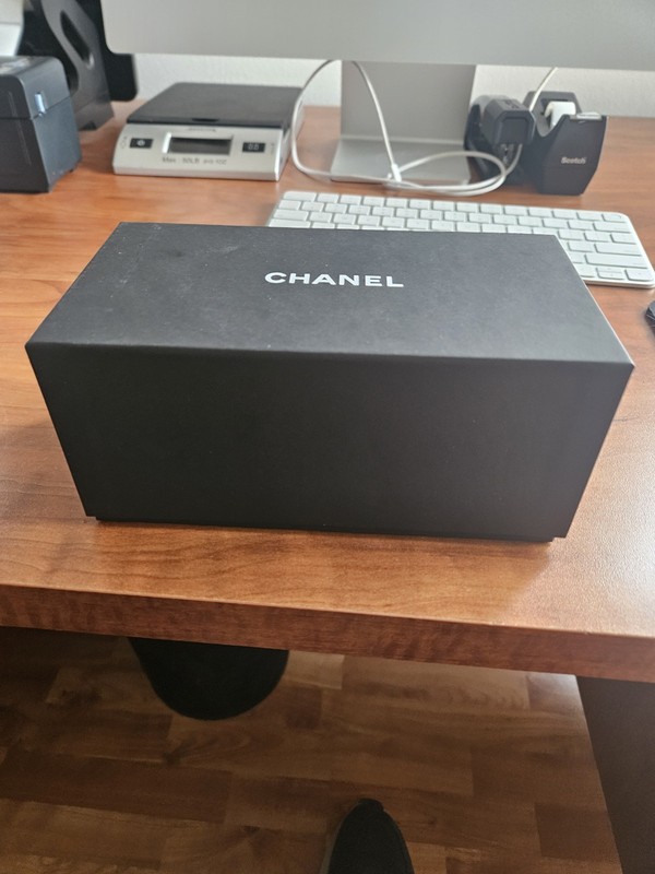 Chanel Empty Box Black Rectangular Authentic 7.5 X 4 X 3.5 gallery