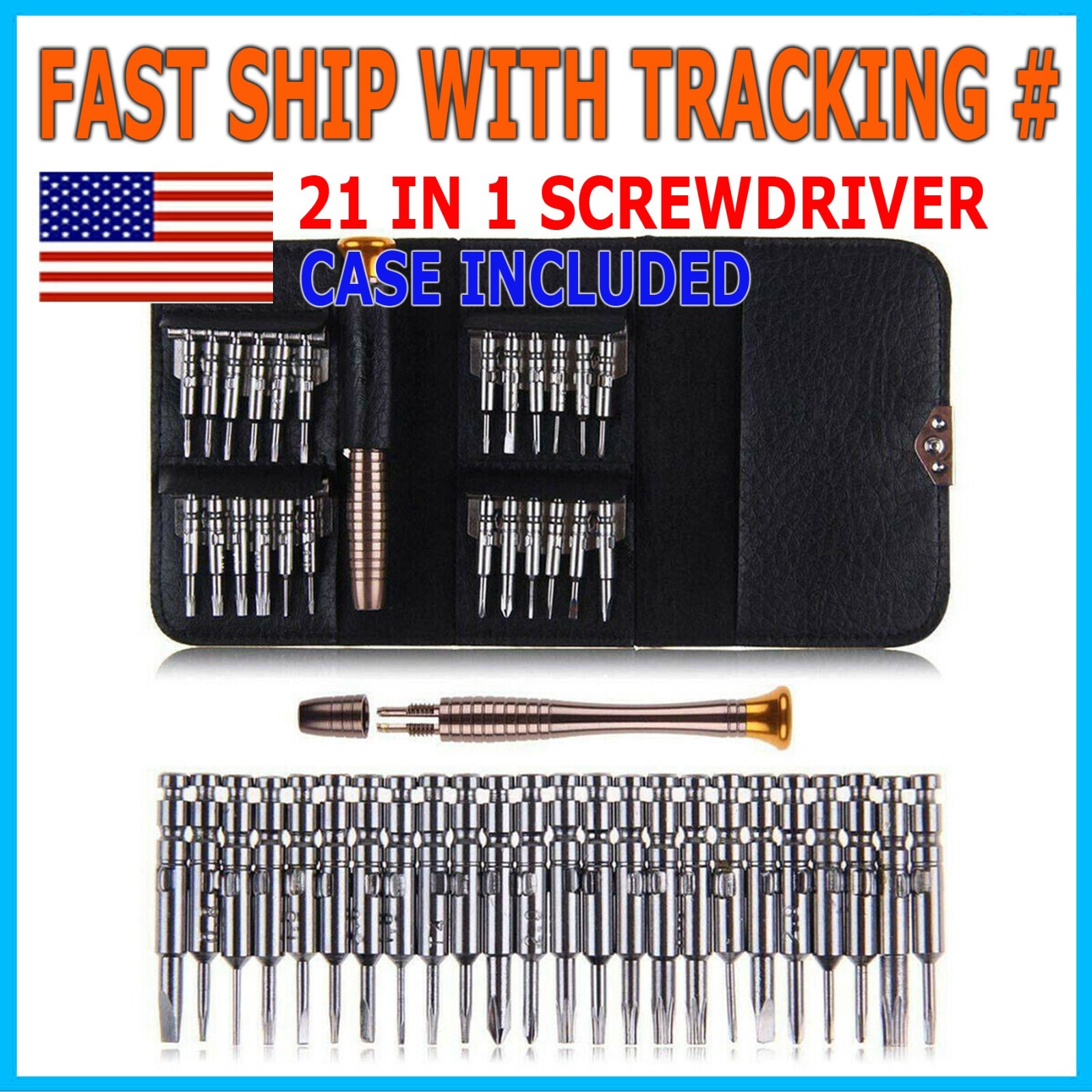 25 IN1 Small MINI REPAIR PRECISION SCREWDRIVER TORX TOOL KIT SET PHONES FIX US gallery