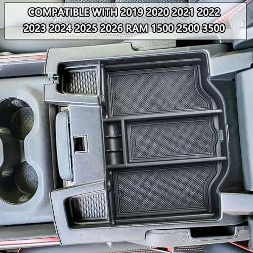 Full Center Console Organizer Compatible with 2019-2023 2024 2025 2026 Black gallery
