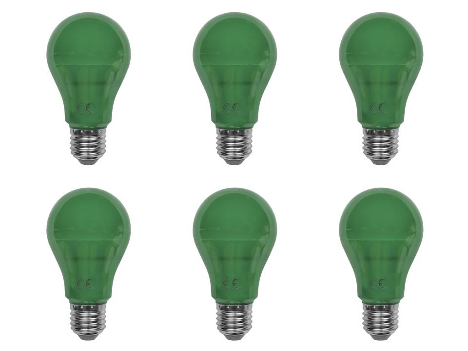 LED A19 Green Light Bulbs, E27 Medium Base, 5W, 40–60W Equivalent, 400 Lumens, I gallery