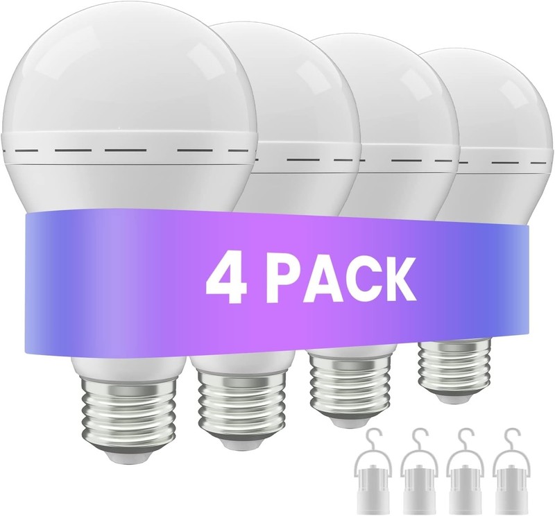 10Pack Emergency-Rechargeable-Light-Bulb, 1200mAh LED Light for Home,Camping gallery