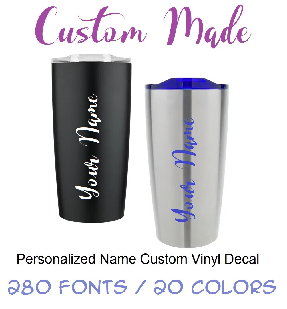 Personalized Name Custom Vinyl Decal For Your Tumbler Water Bottle Cup Sticker gallery
