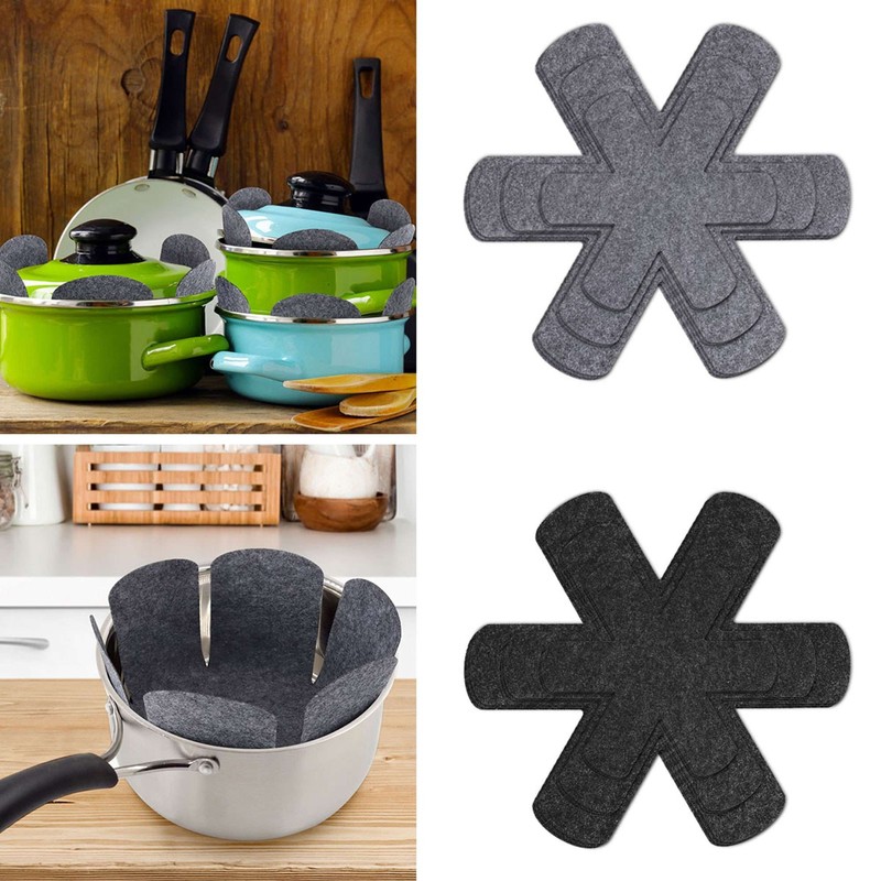 12pcs Pan Pot Protectors Prevent Scratching Stick Pads 3 Sizes Dividers Cookware gallery