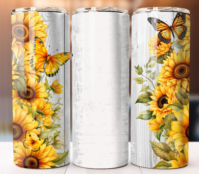 Sunflower Add Your Name Cup Tumbler Mug 20 oz Stainless Steel Custom Design gallery