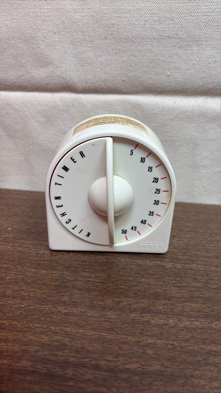 Pyrex 60 Minute Kitchen Timer Manual Wind Up Show N Tell Art Deco Style gallery