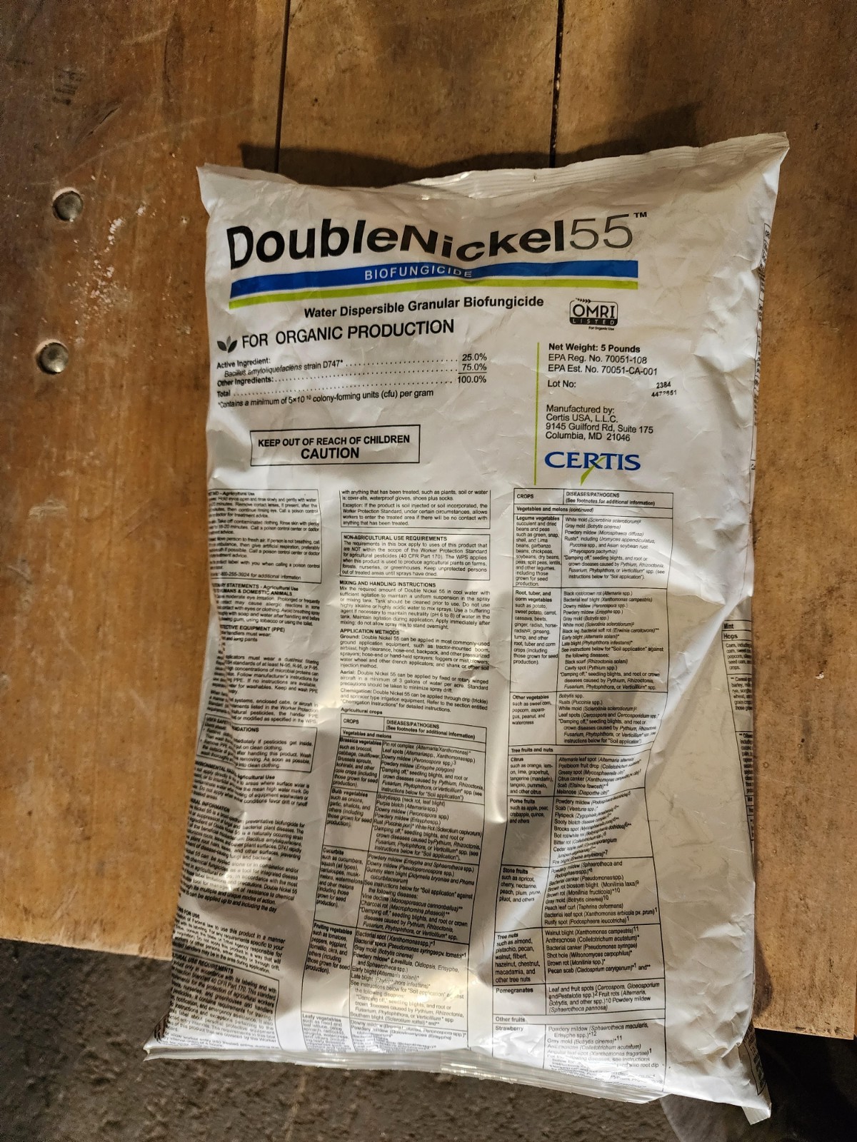double nickel 55 10LB broad spectrum preventive biofungicide gallery