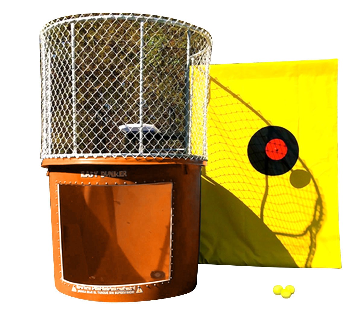 Commercial Dunk Tank Dunking Booth Orange 500 Gal Tank Water Game With Balls gallery