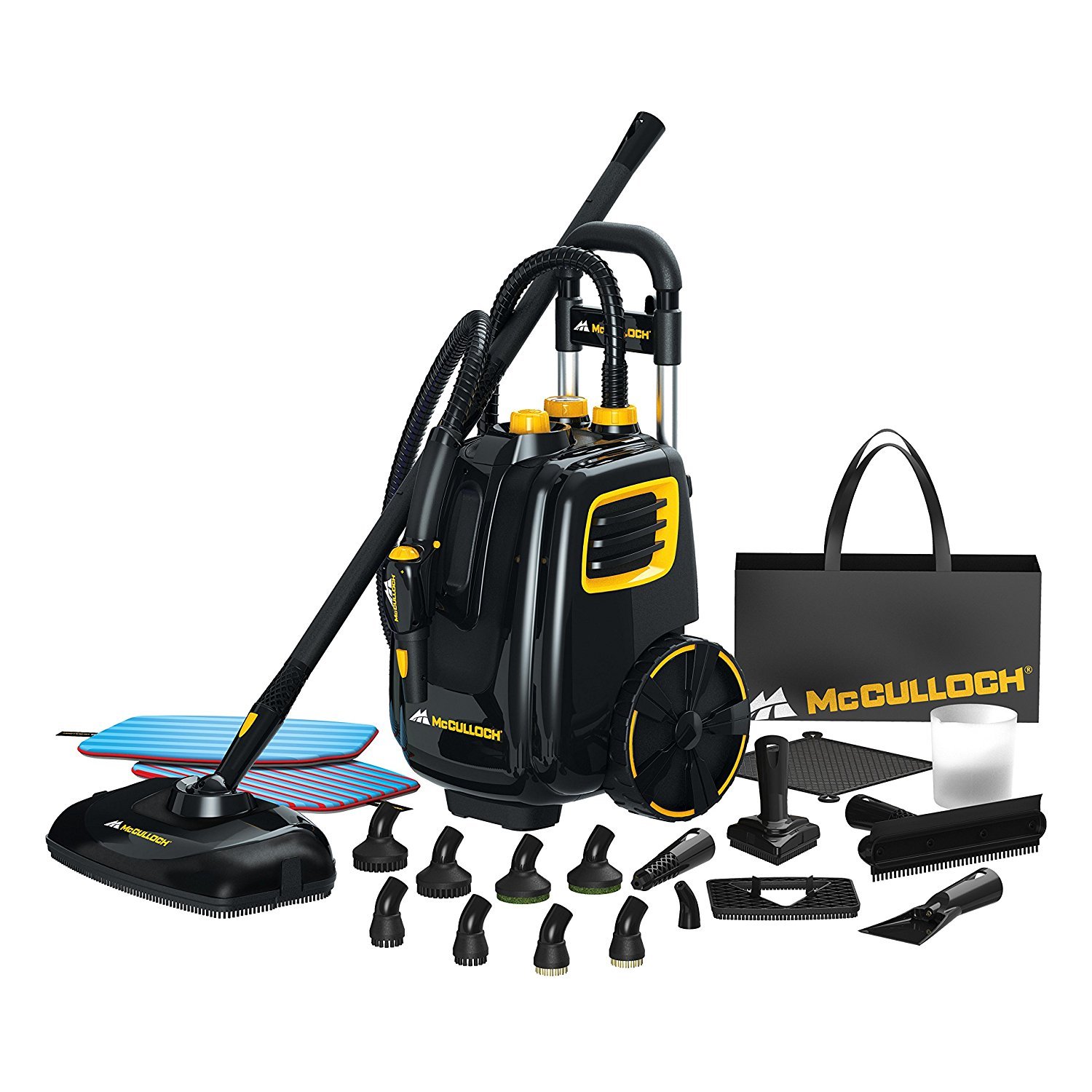 McCulloch 1500W Multipurpose Deluxe Canister Steam Cleaner w/ 23 Accessories New gallery