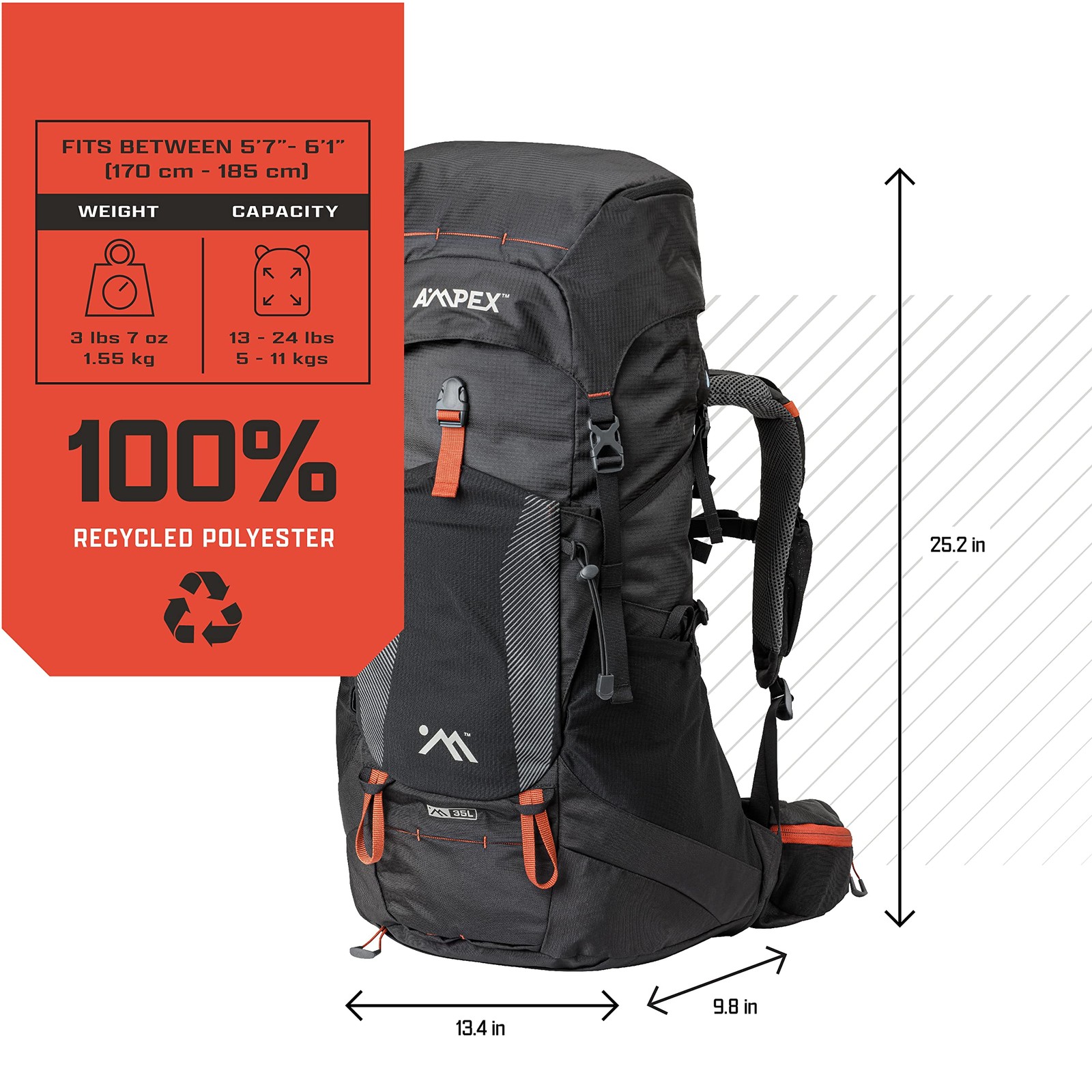 Hiking Backpack | Camping Essentials Lightweight Backpack for Men & Women, Tr... 3