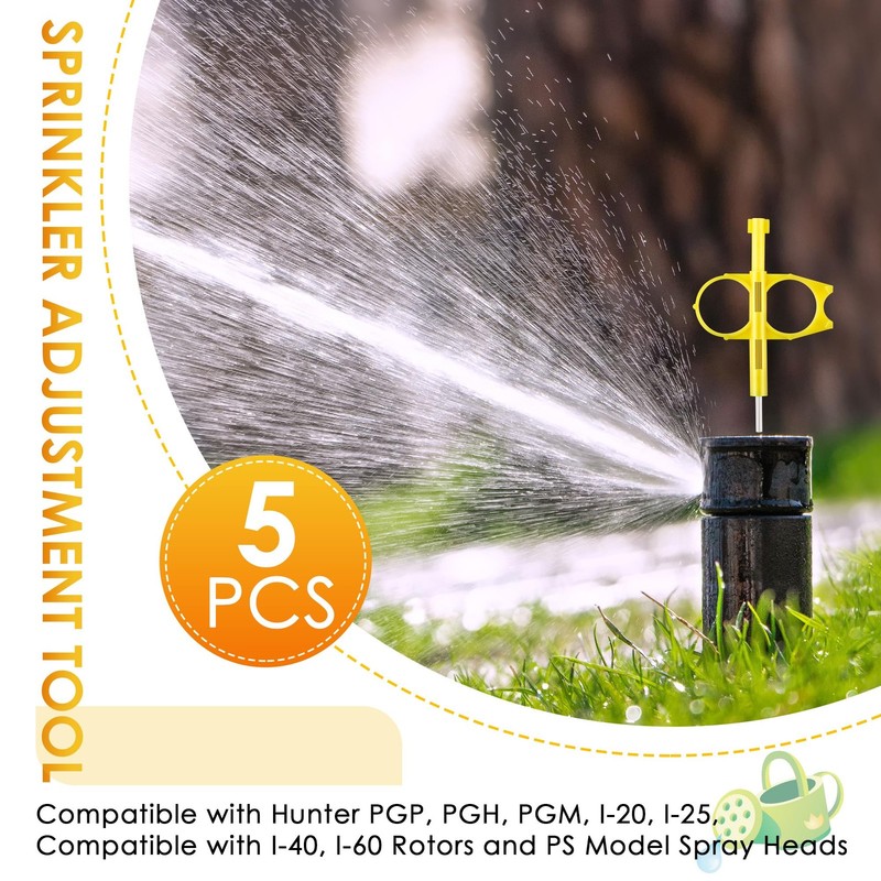 5 Pack Rotary Sprinkler Tool Compatible with Hunter PGP Ultra Green Set gallery