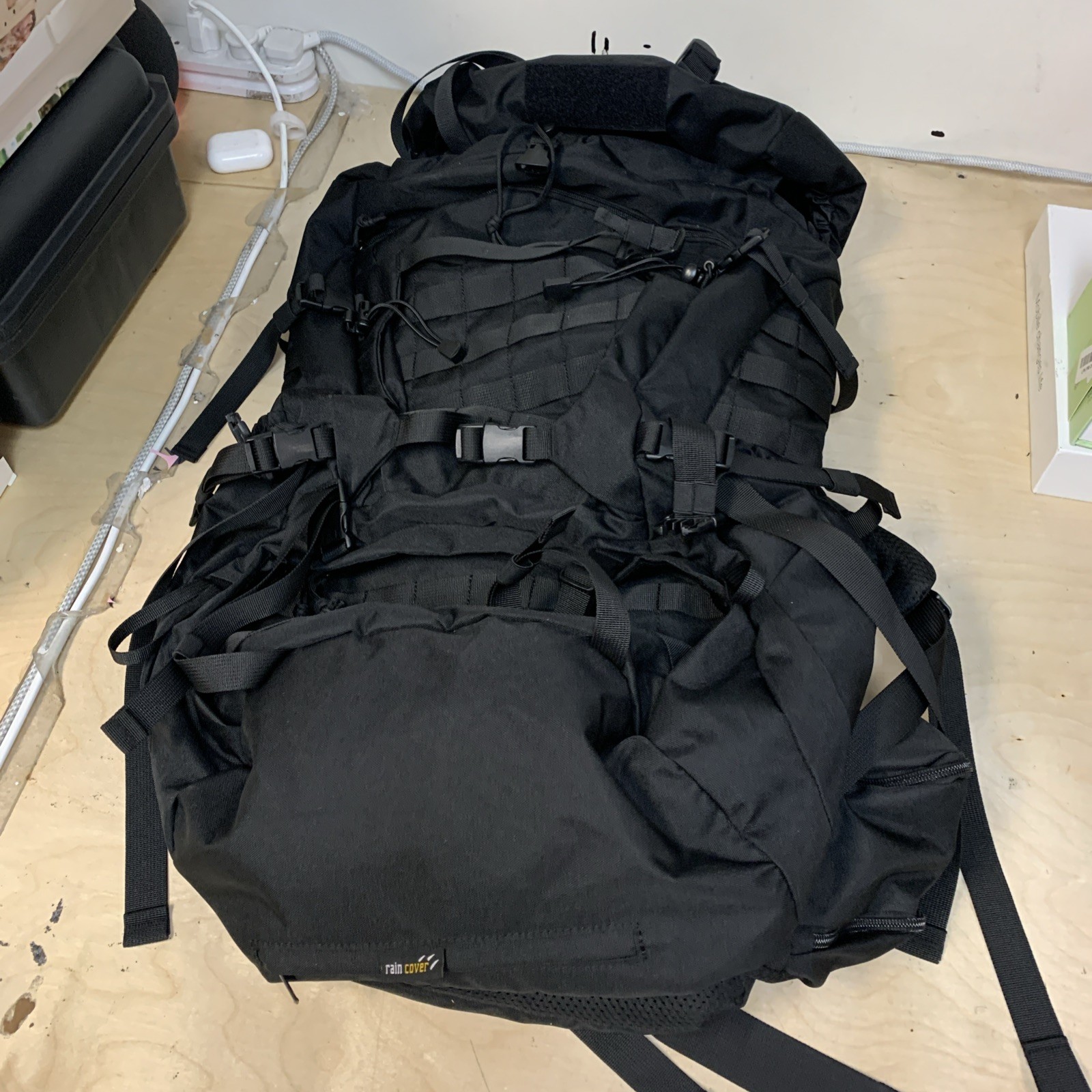 60L military internal frame backpack, backpack backpack with rain cover.