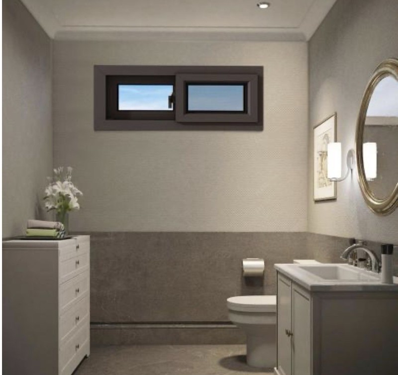 Vinyl Basement Slider Window,32" x 16" Basement Window( Detached Handle Need Fix gallery