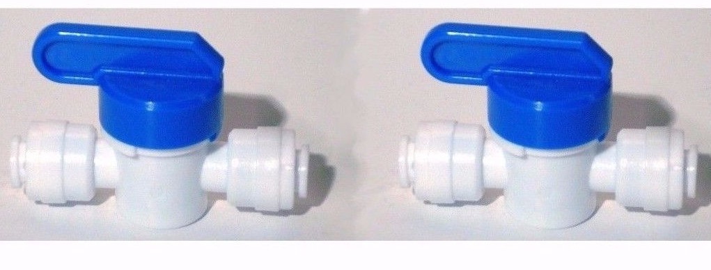 2 pieces 1/4" x 1/4" Quick Connector Straight ball Valve gallery