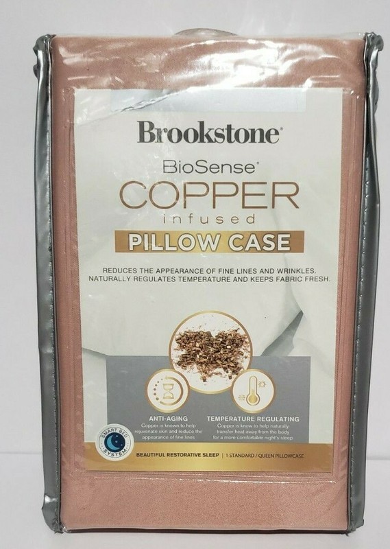 Standard Pillowcase, Brookstone BioSense Copper Infused Pillow Case 2 Pack gallery