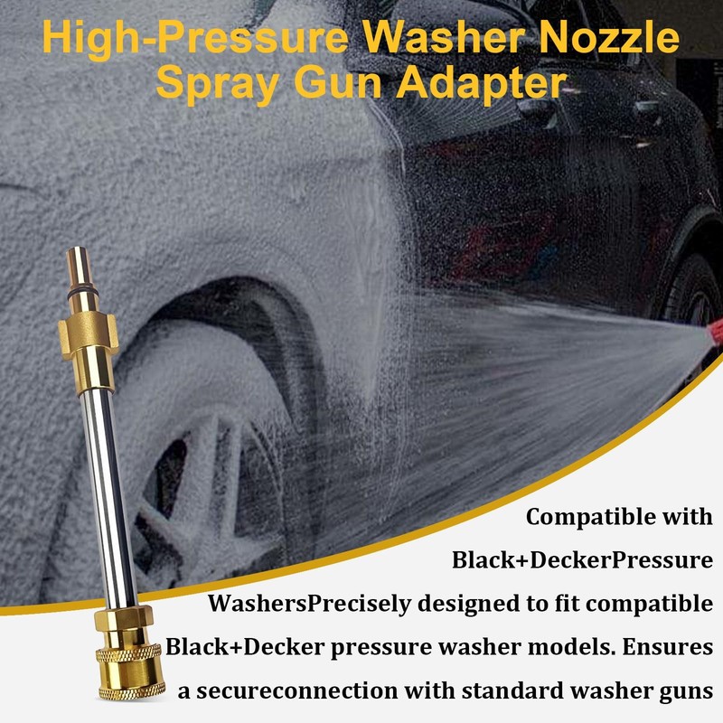 6.9" Pressure Washer Lance Adapter – Compatible with Black+Decker, Fit for Bl... gallery