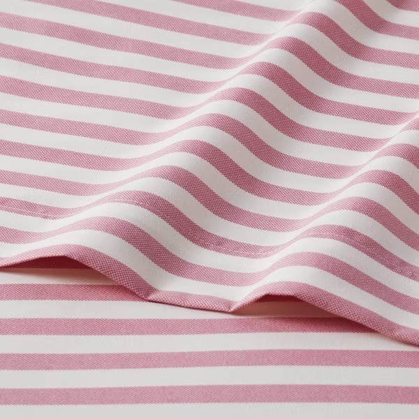 Full Microfiber Sheet Set Pink Stripe: Polyester, Peached Finish, 4-Piece gallery