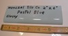 1 pc. Vintage Glossy *Pastel Blue* 2” X 6” Bullnose Ceramic Tile by Wenczel Co. gallery