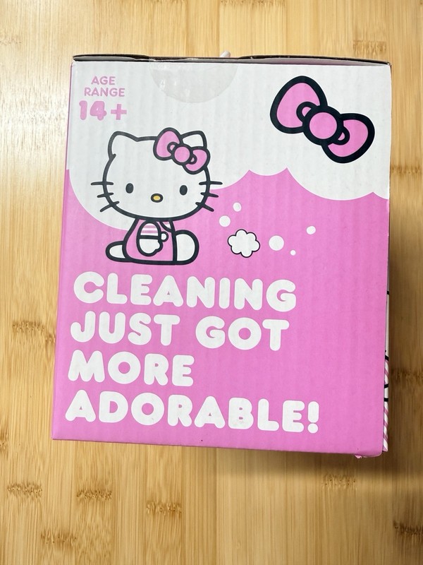Hello Kitty Bagless Compact Handheld Desktop Vacuum Pink/White Nozzle Brush gallery