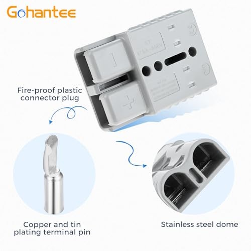175A Battery Quick Connect Disconnect 10Pcs 1/0-4 Gauge for AWG Cable Wire gallery
