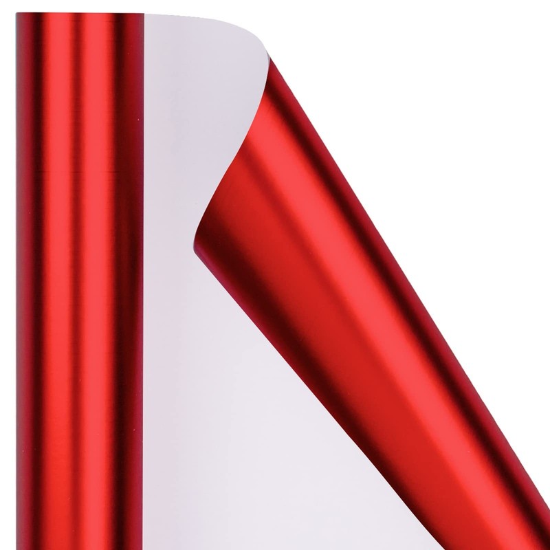 Red Metallic Wrapping Paper - Solid Color Matte Gift Wrap Paper Jumbo Roll Pe... gallery