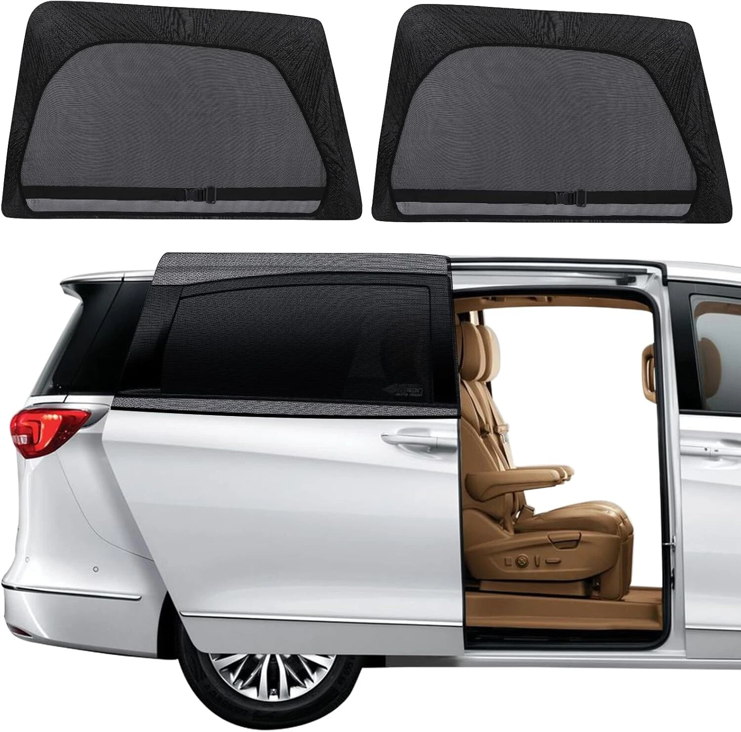 Car Window Screen Shade for MPV Minivan 2 Pack for Sliding Door gallery