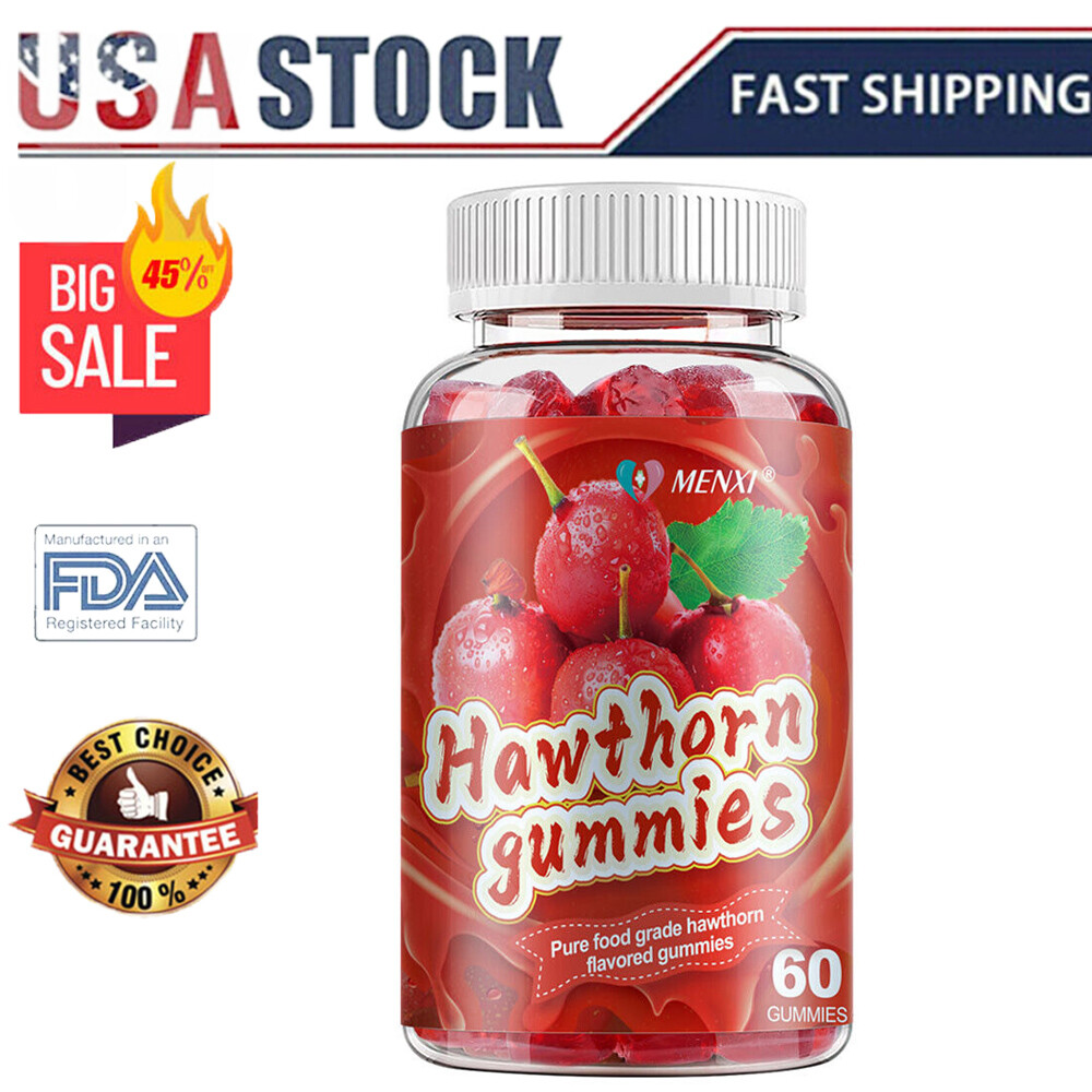 Hawthorn & Hibiscus Gummies - Cardiac Wellness & Fluid Retention Relief 60pcs gallery